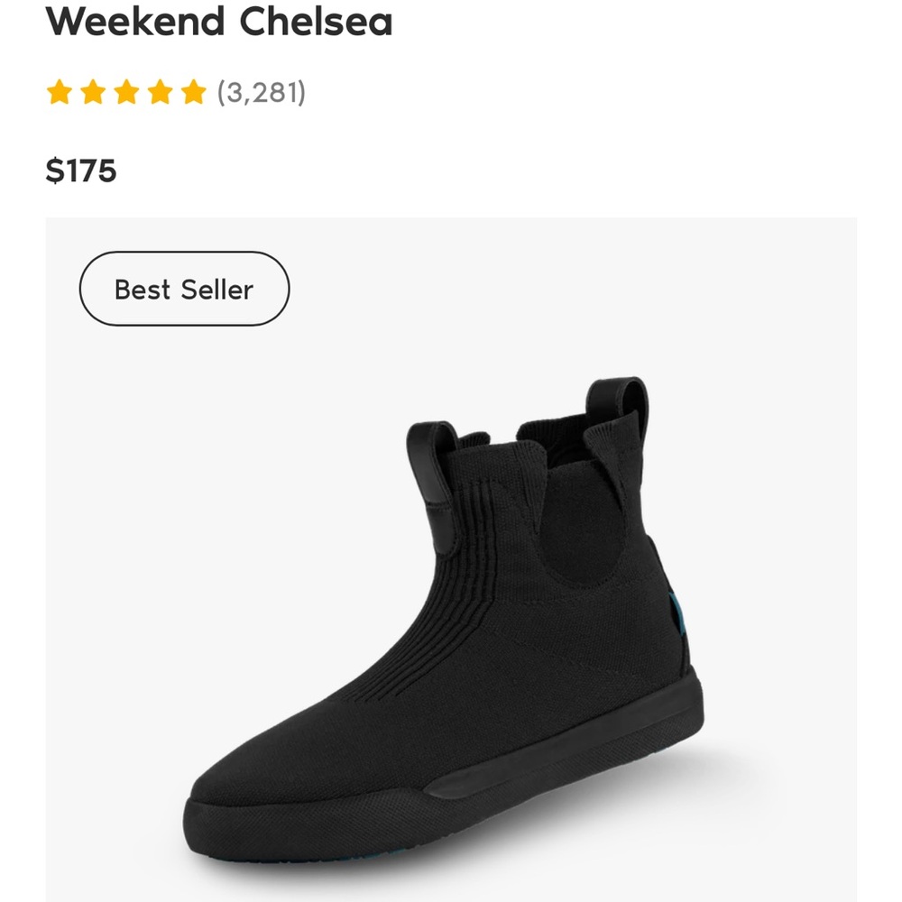 Vessi Chelsea Boot Size 10